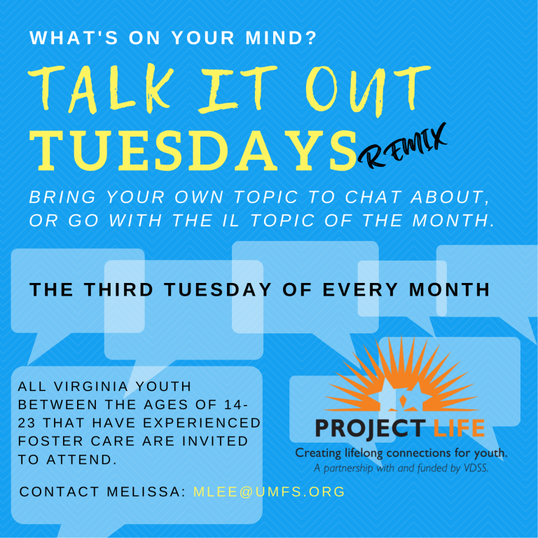 Talk it Out Tuesdays Remixed (virtual)
