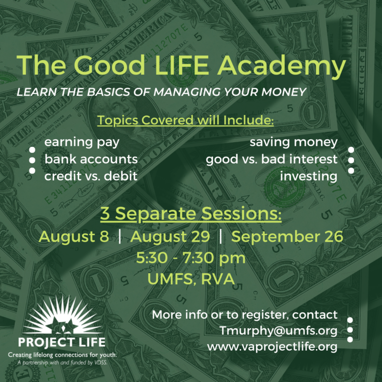 Central Region’s “The Good Life Academy” (TGLA) Series (in-person)